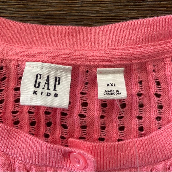 Gap Kids NWT Neon Pink Cardigan - Picture 4 of 6
